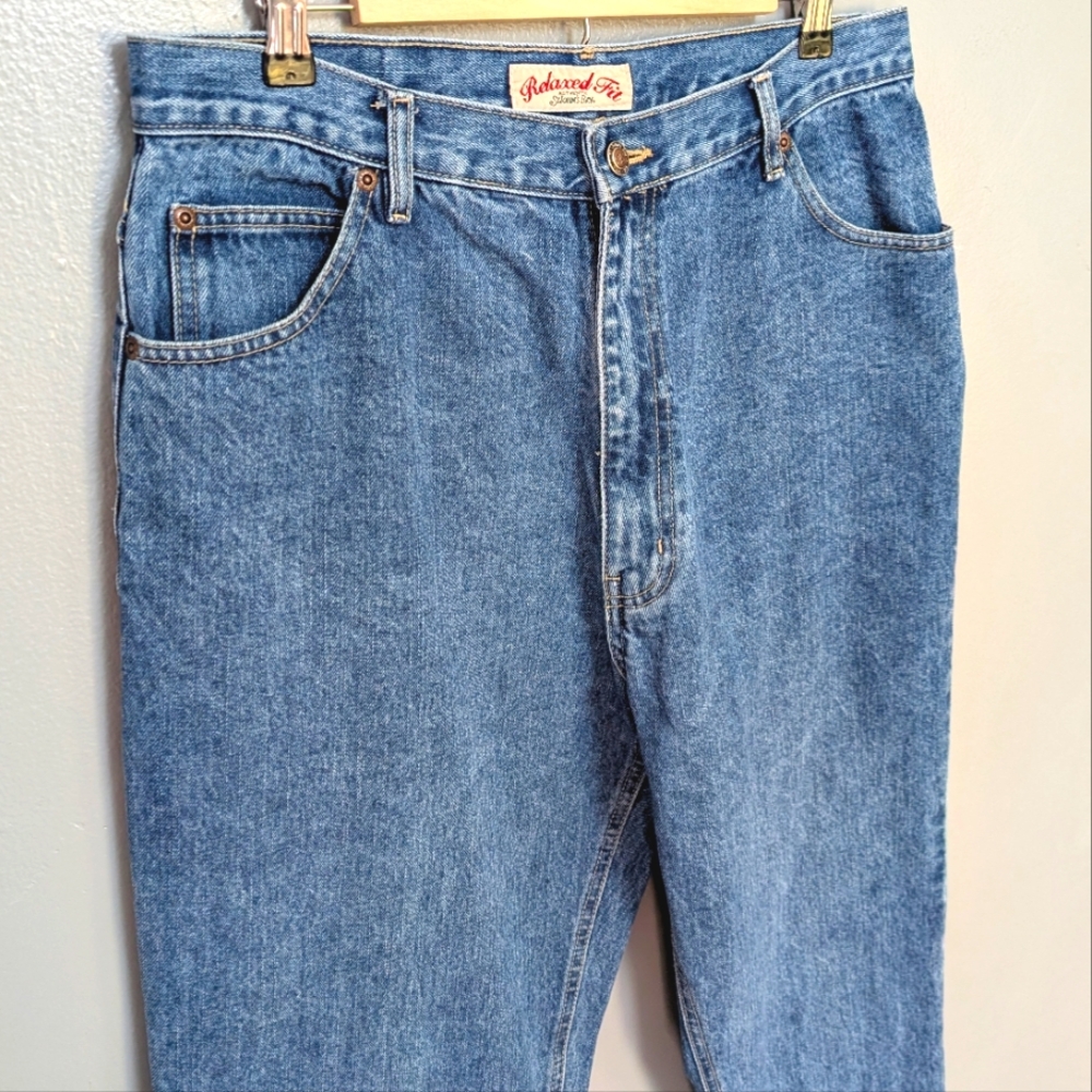Vintage St. John's Bay Relaxed Fit cotton mom jeans w slight taper leg. Sz 16 - Picture 5 of 14